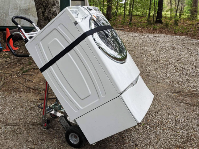 appliance in handtruck